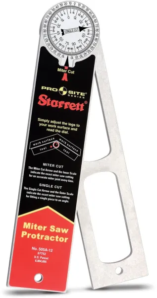 Starrett Medidor de Ángulos 505A-12 300mm - Aluminio